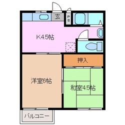 アバンテ千歳の物件間取画像